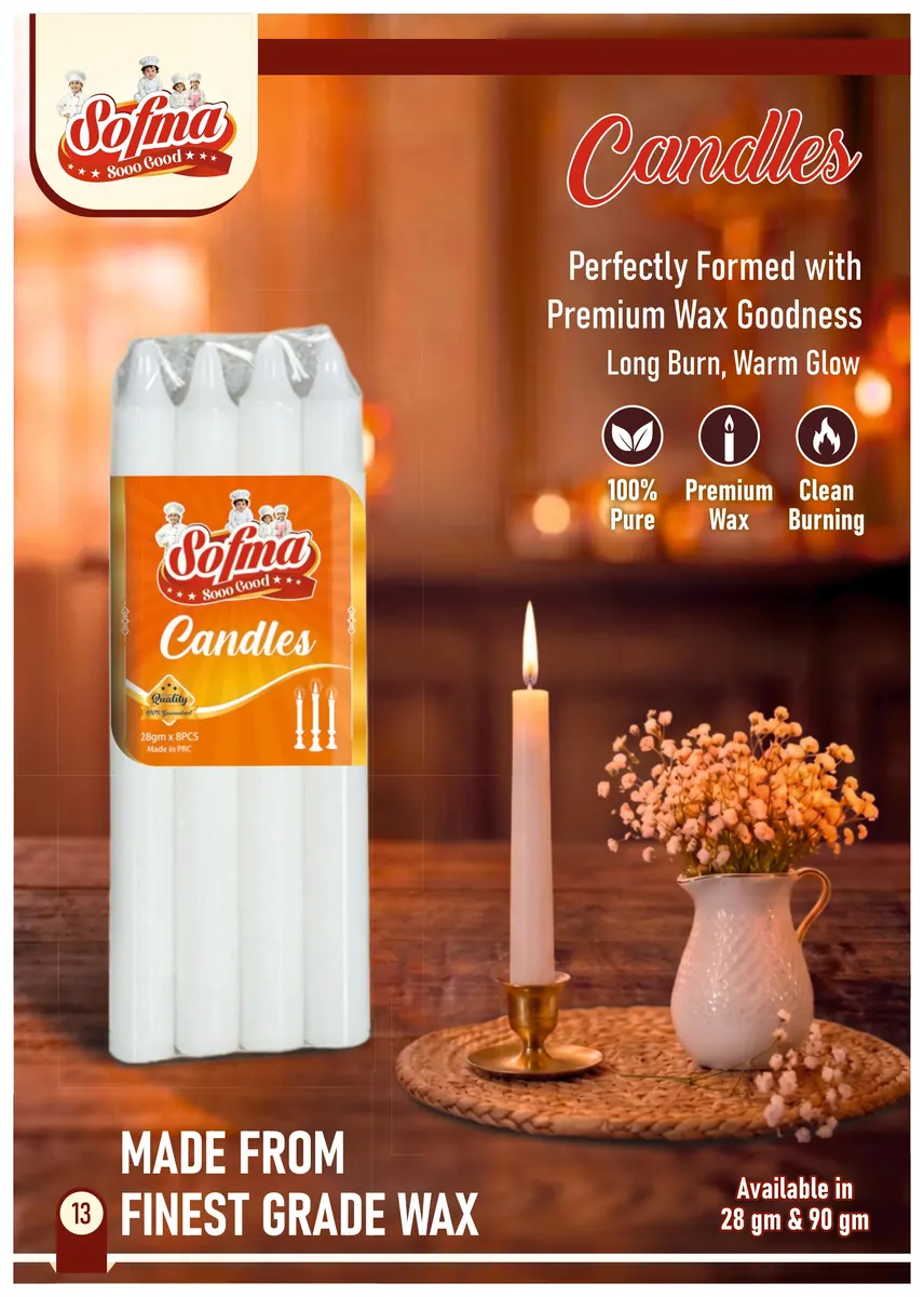 Candles — exported to Oman